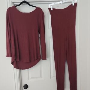 Kindred Bravely- Bella Ribbed Maternity Pajama Set 